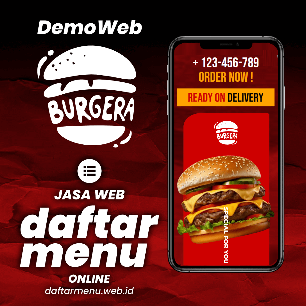 DAFTAR MENU BURGER ONLINE