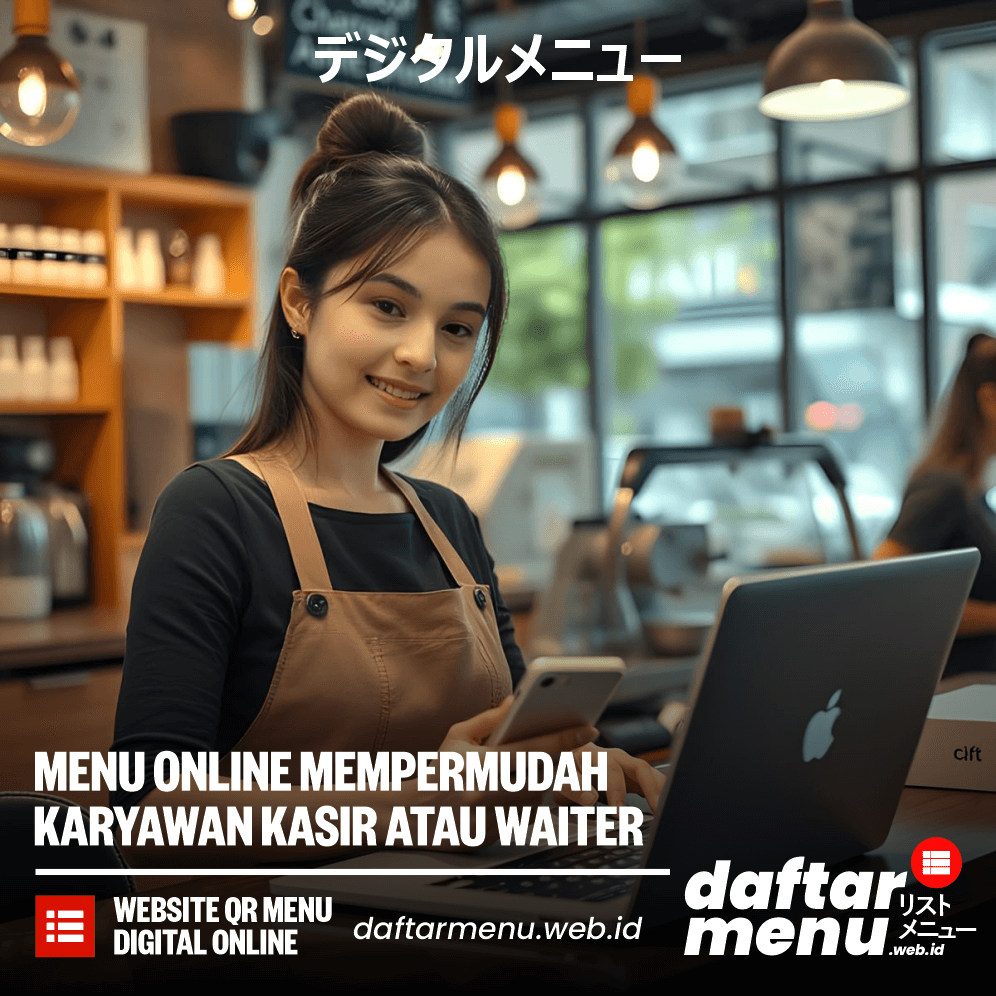 Menu Online Mempermudah Karyawan Kasir dan Waiter