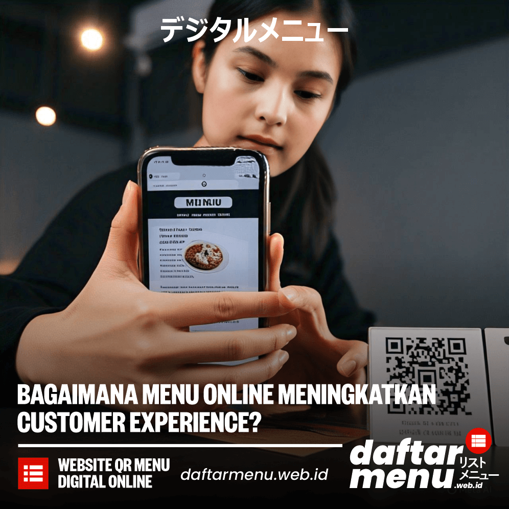 Menu Online Meningkatkan Customer Experience