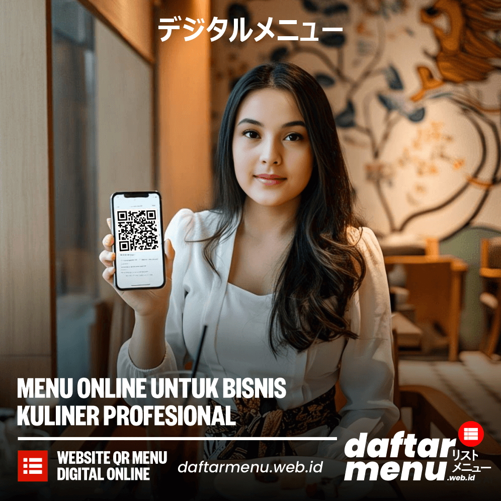 Menu online untuk bisnis kuliner profesional