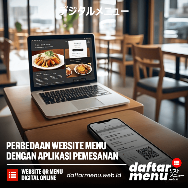Website Menu Aplikasi Pemesanan